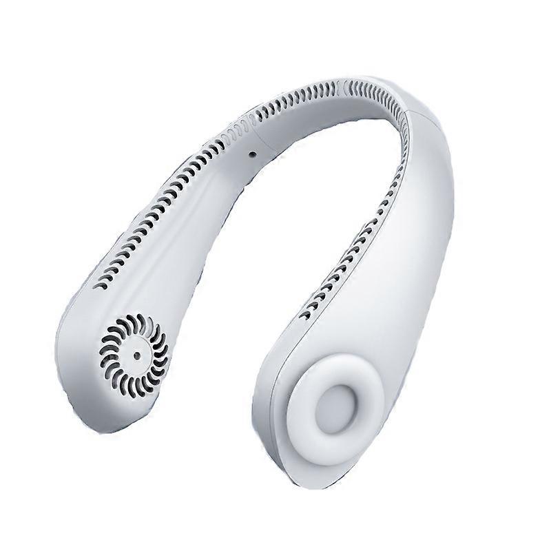 Four-Way Air Outlet Quickly Cools Down Portable Hanging Neck USB Fan