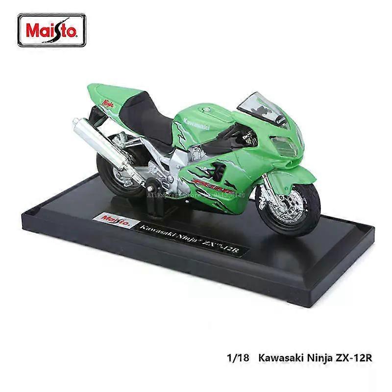 1:18 Ninja ZX-12R Genuine Alloy Motorcycle Model Static Die Casting Toy Collection Model Gift MAXP
