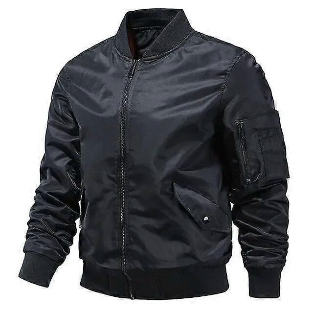 Men's Spring Fall Lightweight Military Army Bomber Jacket Windbreaker Softshell Varsity Jackets Men Golf Fashion Sportswear Coat