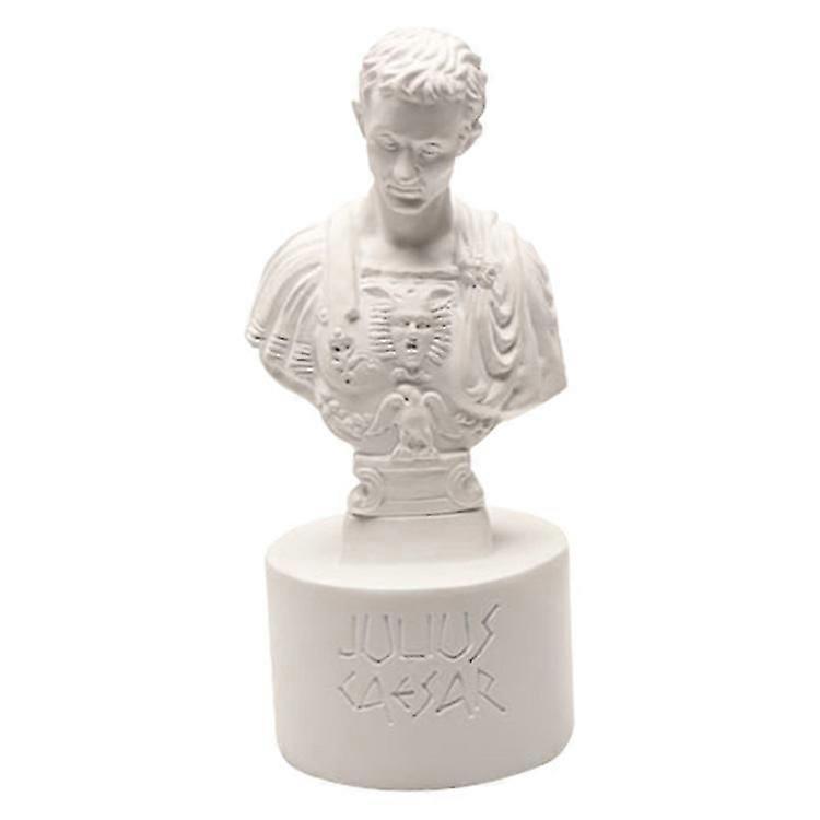 Resin Julius Caesar statue pen holder, pen display stand, stationery storage rack, decoration