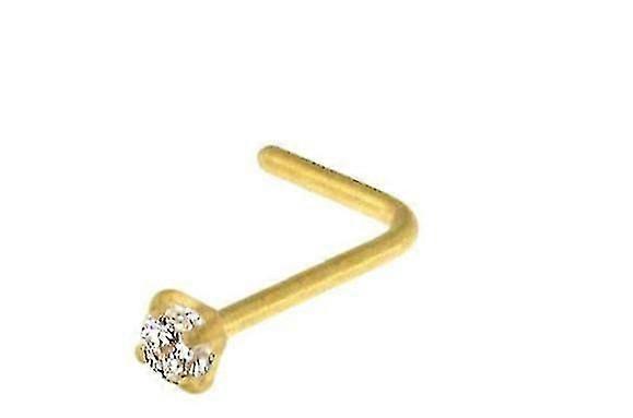 Sterling L Shape Nose Stud Ring