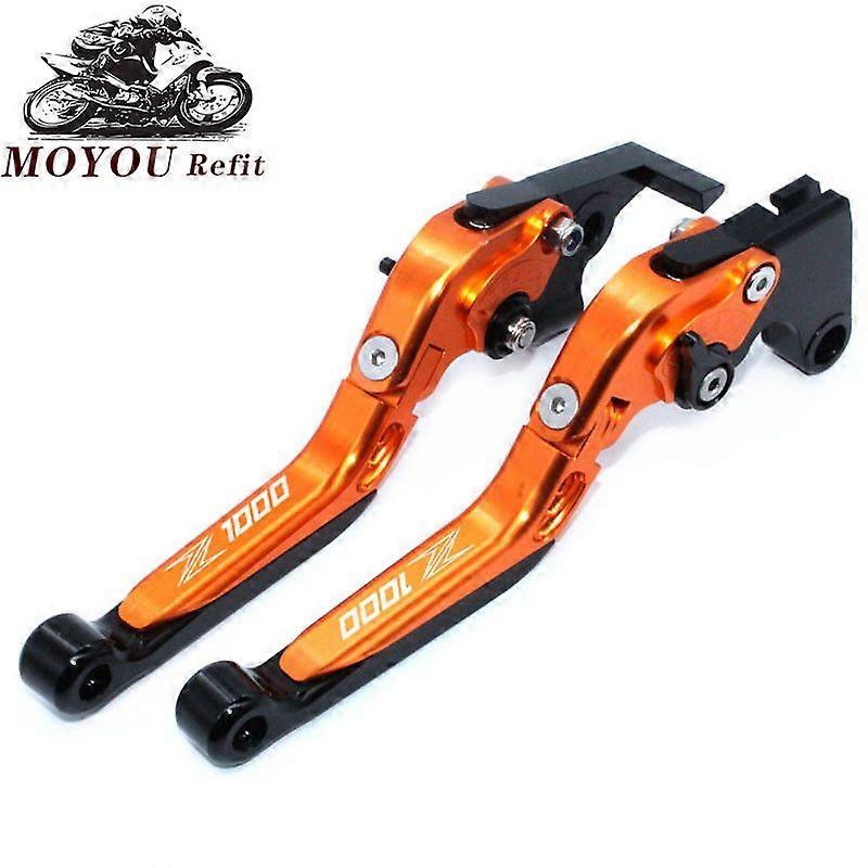 Laser Logo(Z1000) Titanium Motorcycle Brake Clutch Levers compatible for Kawa-saki Z1000 2007 2008 2009 2010 2011 2012 2013 2014 2015 2016 MAXP