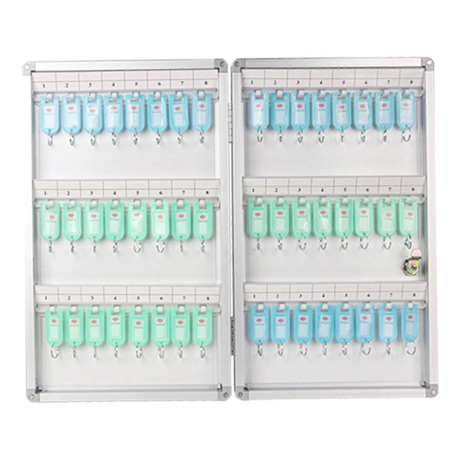 ארון מפתח צמוד לקיר 48 מפתחות תיבת אחסון מפתחות להשכרת רכב משרדי מלון