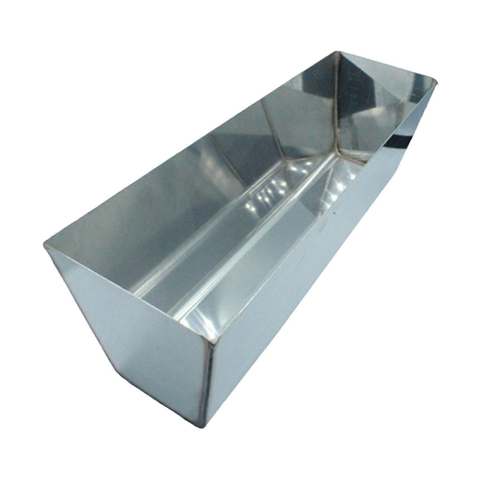 Stainless Steel Mud Pan Plastering Mud Board Simple to Use Practical Leakproof