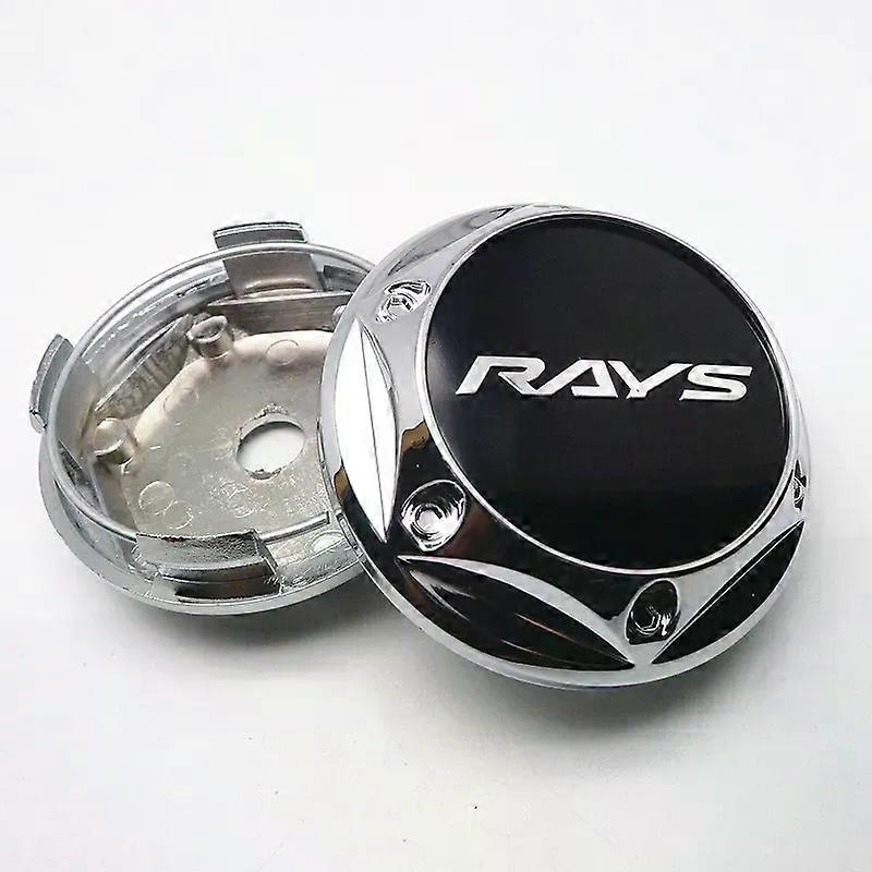4pcs 68mm 62mm compatible for Rays Wheel Hub Center Cap Car Rims Replace Dust-proof Cover Auto Styling Accessories