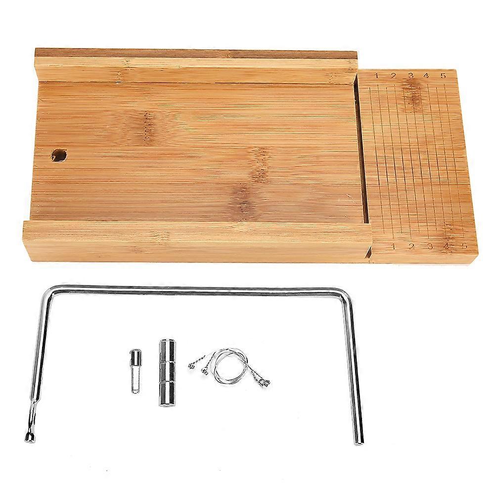 Bamboo Soap Cutter Cake DIY Candle Chocolate Food Soap Cutting Tool