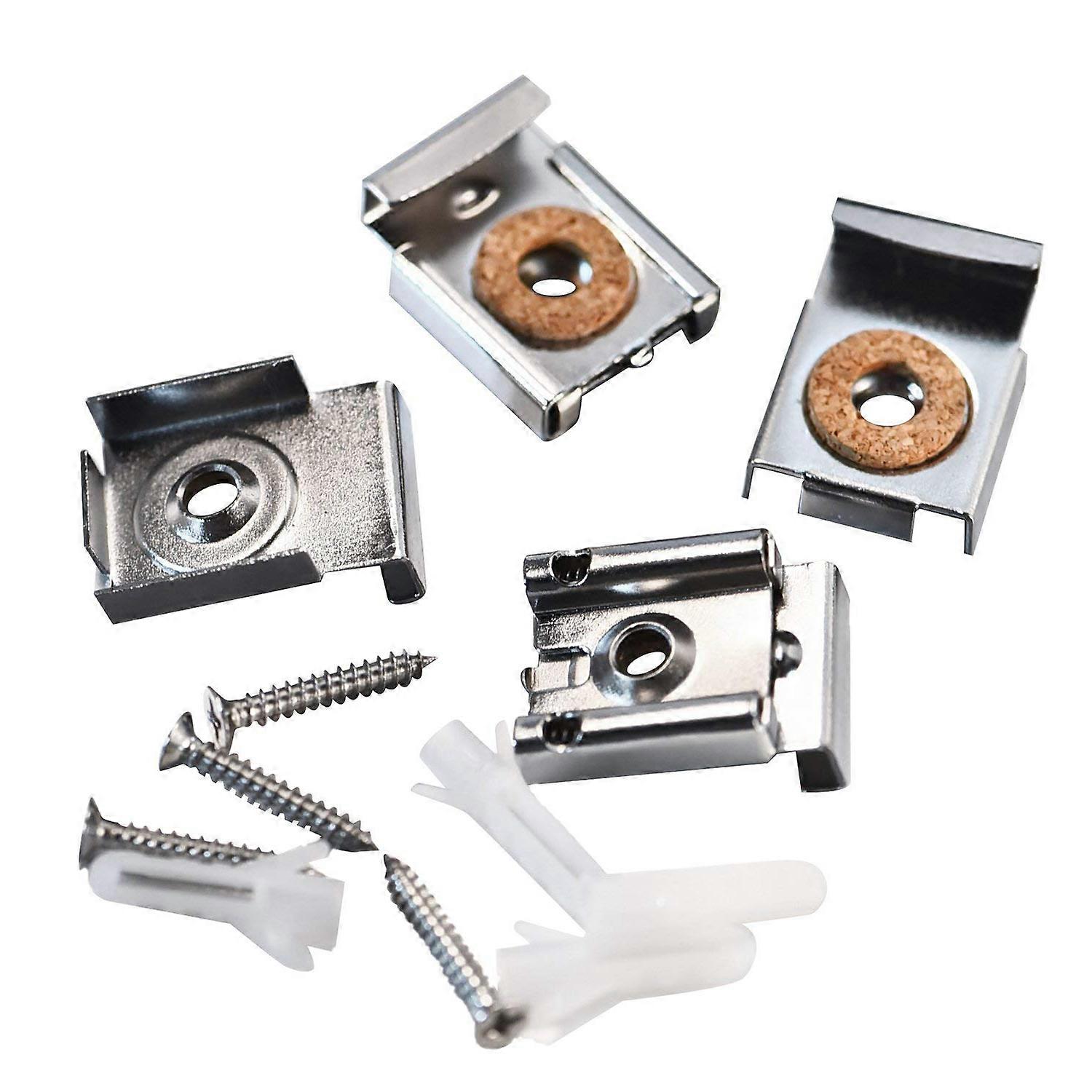 Mirror Hanger Clips, Spring Loaded, Unframed Mirror Mount Clips