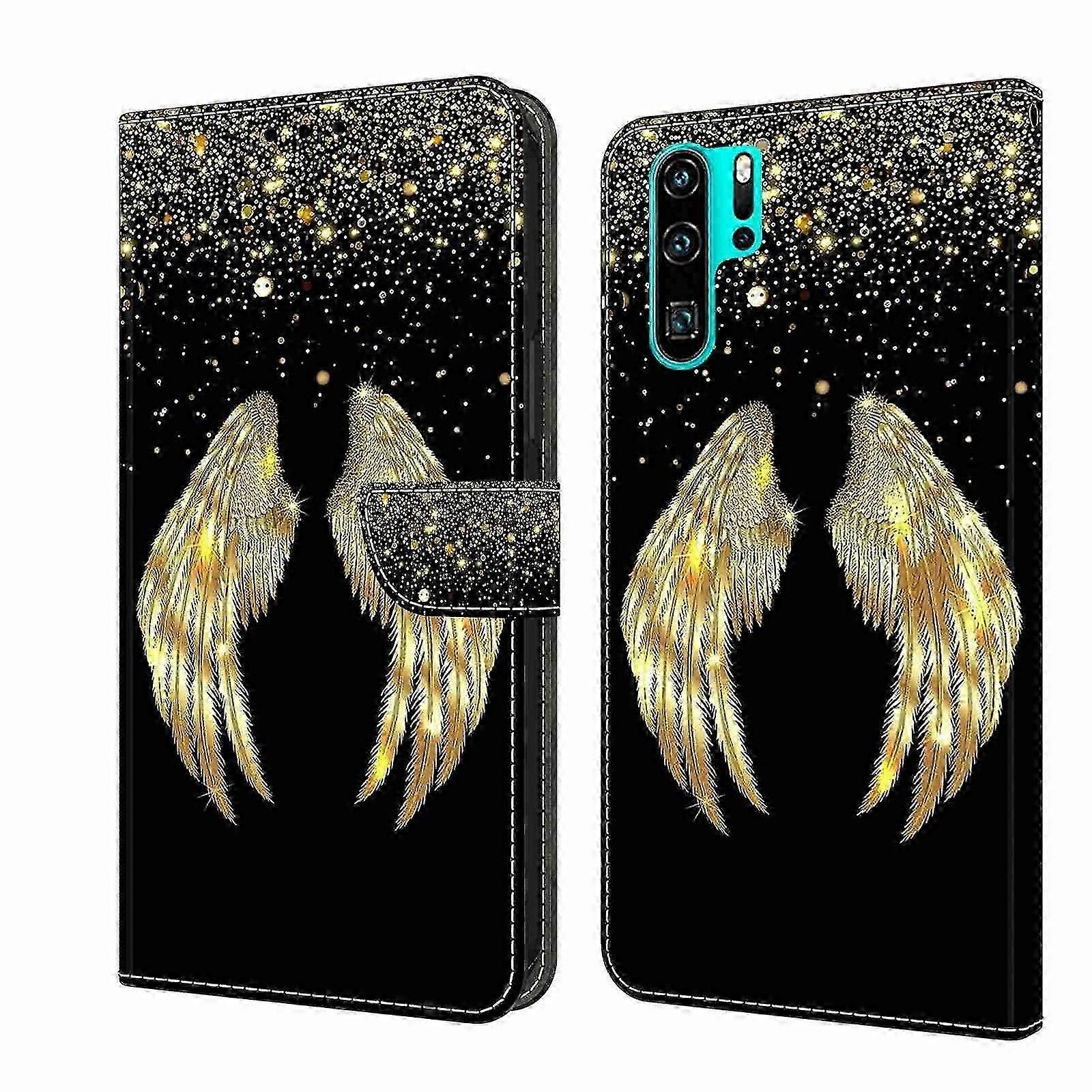 Crystal 3D PU Phone Case compatible Huawei P30 Pro  Gift