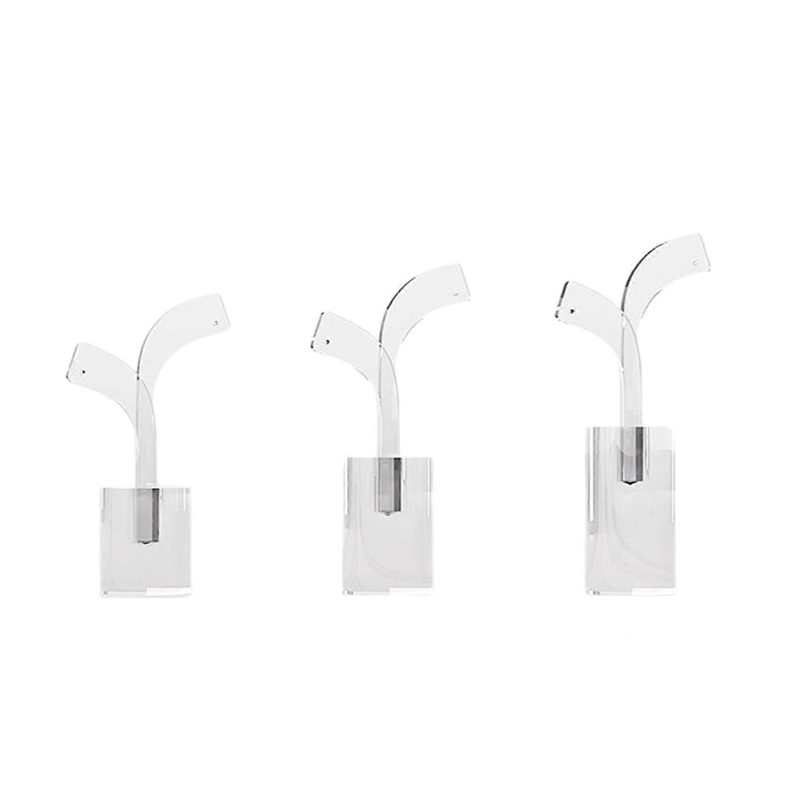 Set of 3 Clear Acrylic Earring Holders Earring Stand Perfect for Jewelry Display and Organization at Home or Store
