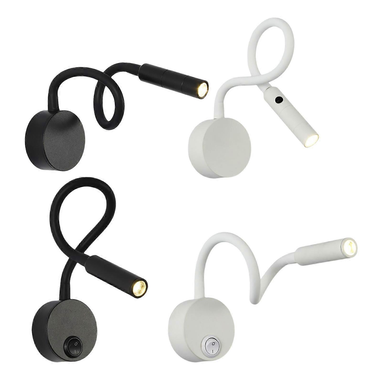 Modern Bedside Reading Lamp Sconces 3W Flexible Hose Night