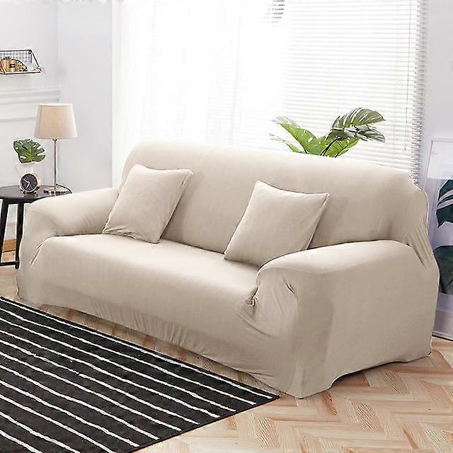 Levivel Waterproof Stretch Sofa Cover Plain Elastic Sofa Covers Corner Couch Cover Chair Protector For Living Room 1 /2 /3 /4seater