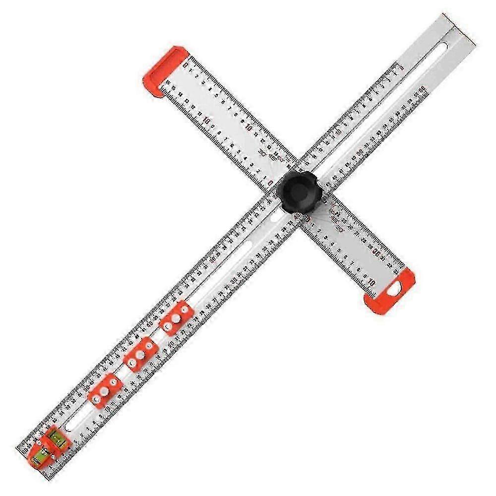 2 in1 Drilling Positioning Ruler High Precisions Angle Ruler Woodworking Tool