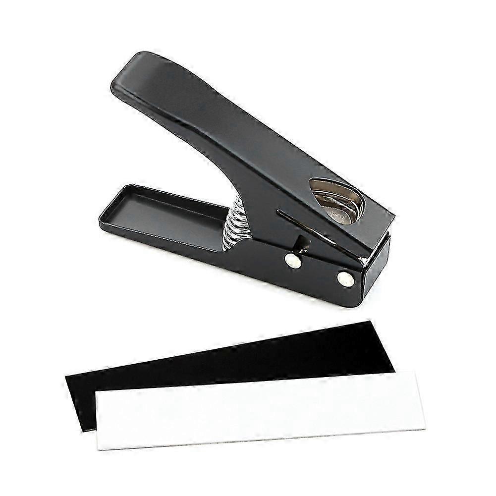 Guitar Pick Punch Pick Maker Guitar Pick Cutter with 2 Pick Strips Sheet for Guitar Pick Making Tool