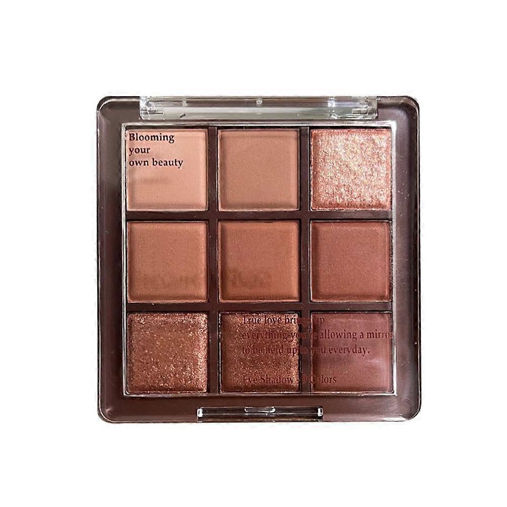 Palet Pembayang Mata Coklat Panas 9 Warna, Pembayang Mata Baldu Matte Pembayang