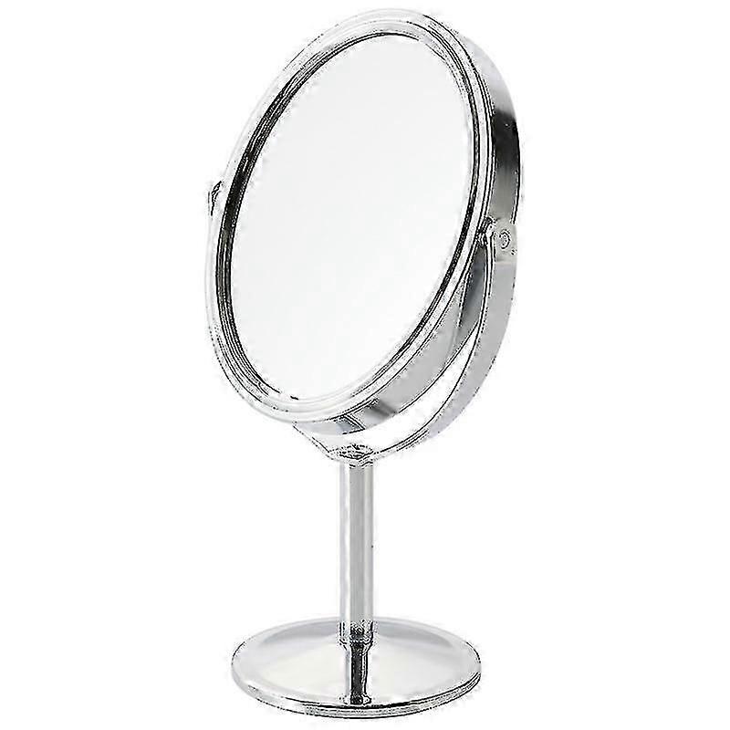 Pivoting Tabletop Mirror With 10x Magnification, Chrome-plated