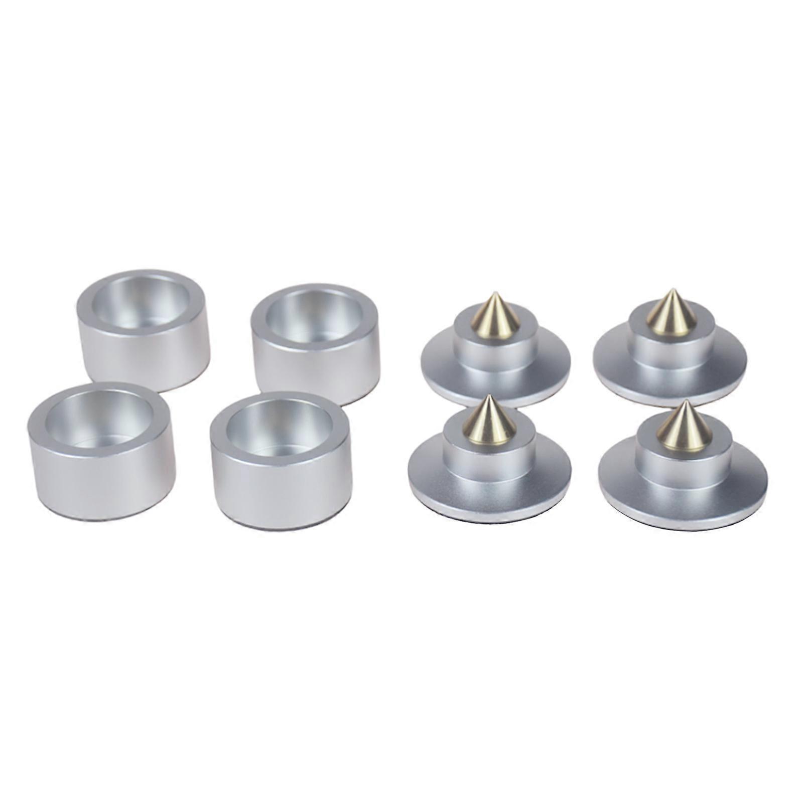 legged Nail Paper Box Packaging with Cap, Suitable for Sound Equipment  Silver