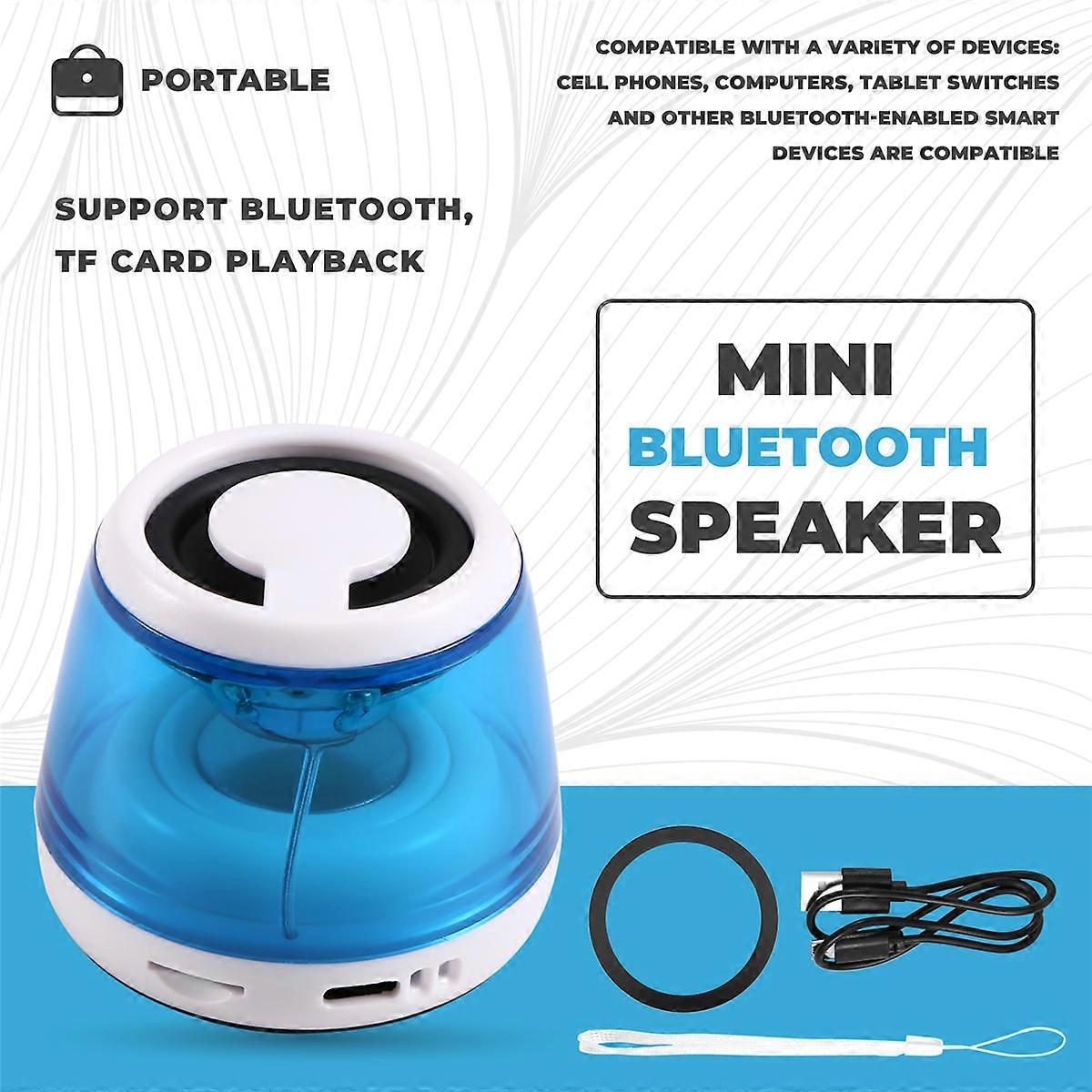 Mini Pocket Bluetooth Speaker Magnetic RGB Ambient Light