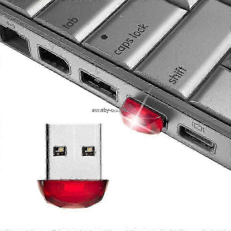 Computer Accessory Sets Diamond Cut Style 32gb Mini Usb Flash Drive For Pc And Laptop Red