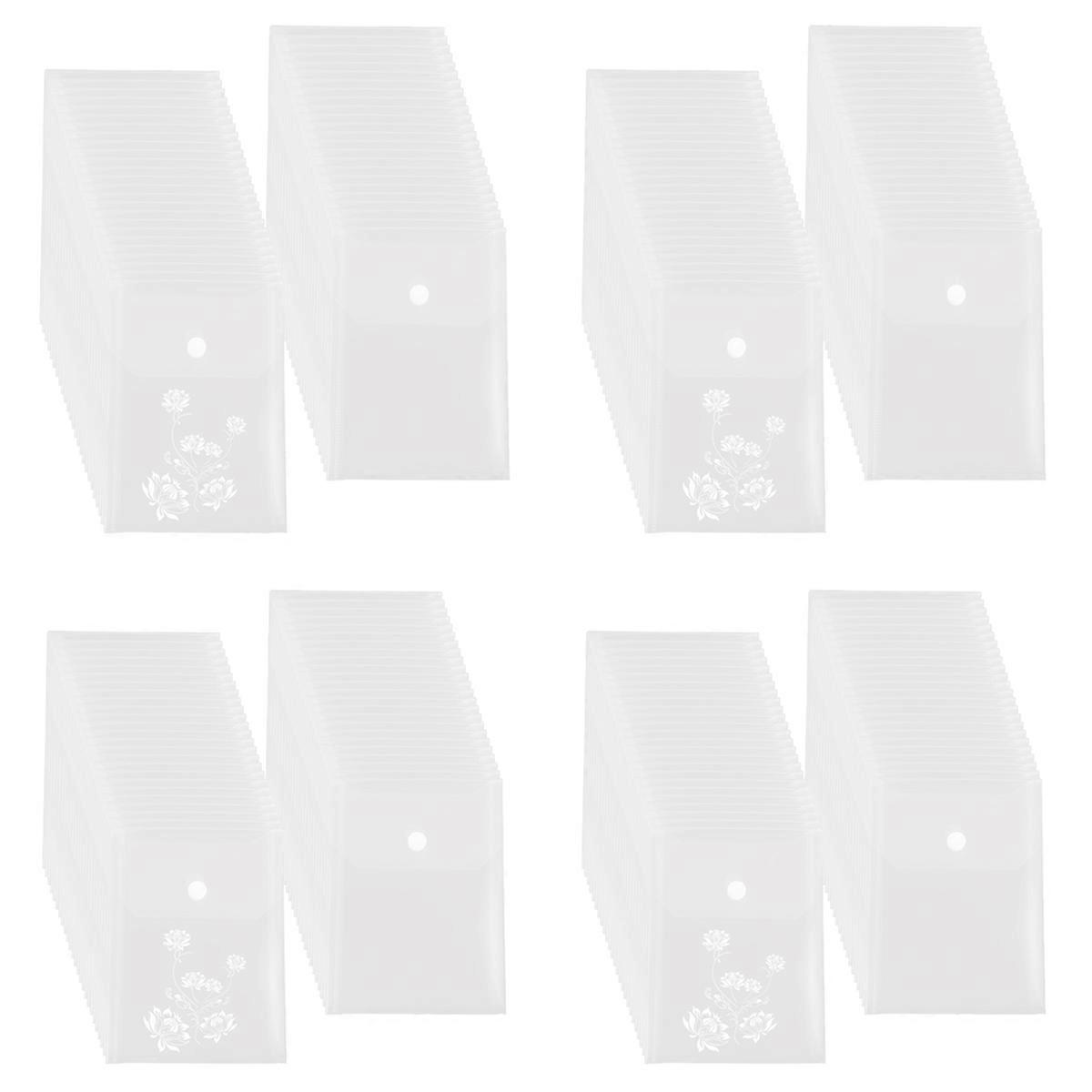 50PCS Stamp and Die Storage Clear, 4.72x6.69Inch, Resealable&Reusable