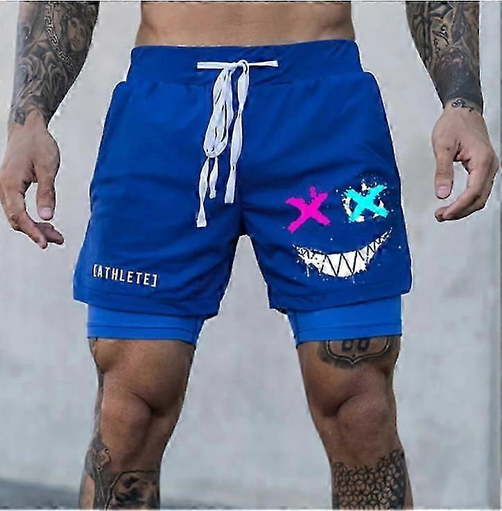 Devil Smiley Face Pattern 3D tlač Pánske šortky Športové ležérne letné šortky