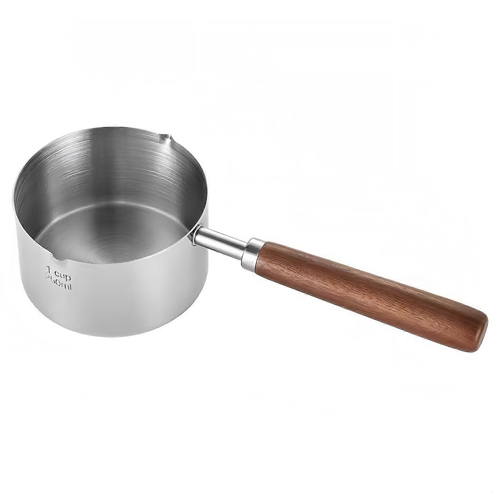 Stainless Steel Nonstick Saucepan Kitchen Tool for Milk Butter Sauce 250ml
