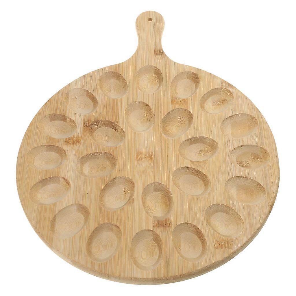 Wood Tray for Storing 24 Eggs Practical Eggs Storage Plate Kitchen Organizer