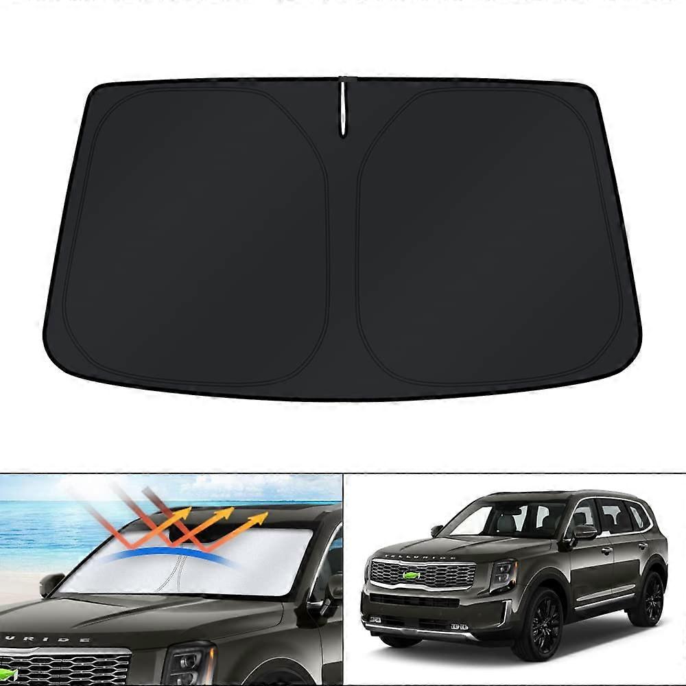 Kia Telluride Front Glass Sun Shade - Window Solar Blocker, UV Protection, Custom Fit for 2020-2023 Models