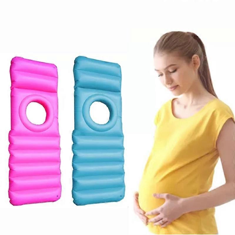 Inflatable Float for Gravida PVC Pregnancy Maternity Raft with Hole Pregnancy Bed Float for Swimming Pool 180*70cm Random Color New