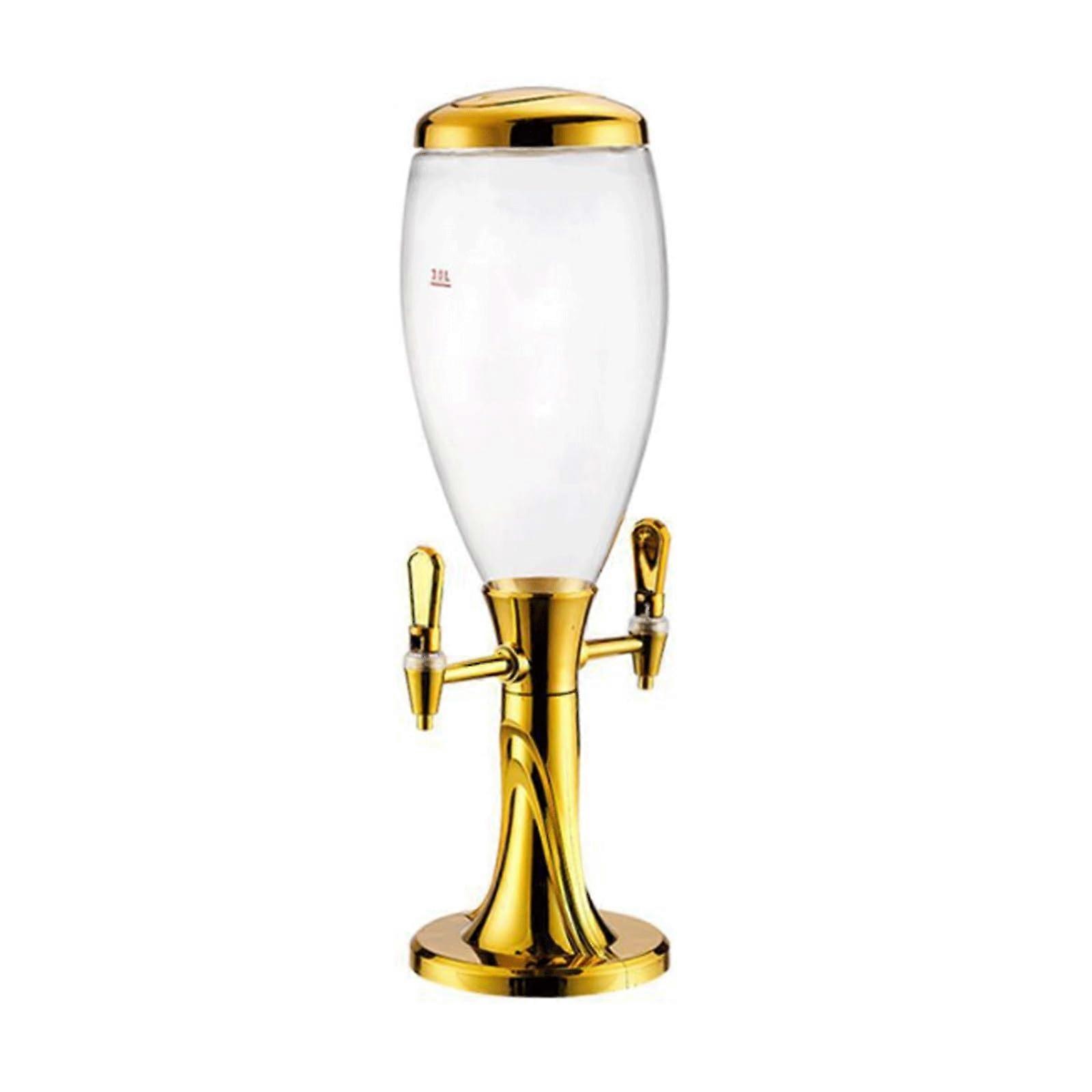 Tower Dispenser, Drink Dispenser,Double Head Large Draft Tower with icicles and Lights