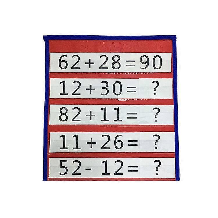 Tabletop Pocket Tabletop Tripod Tabletop Vertical Card Pocket Tabletop Pocket Chart (1 piece)