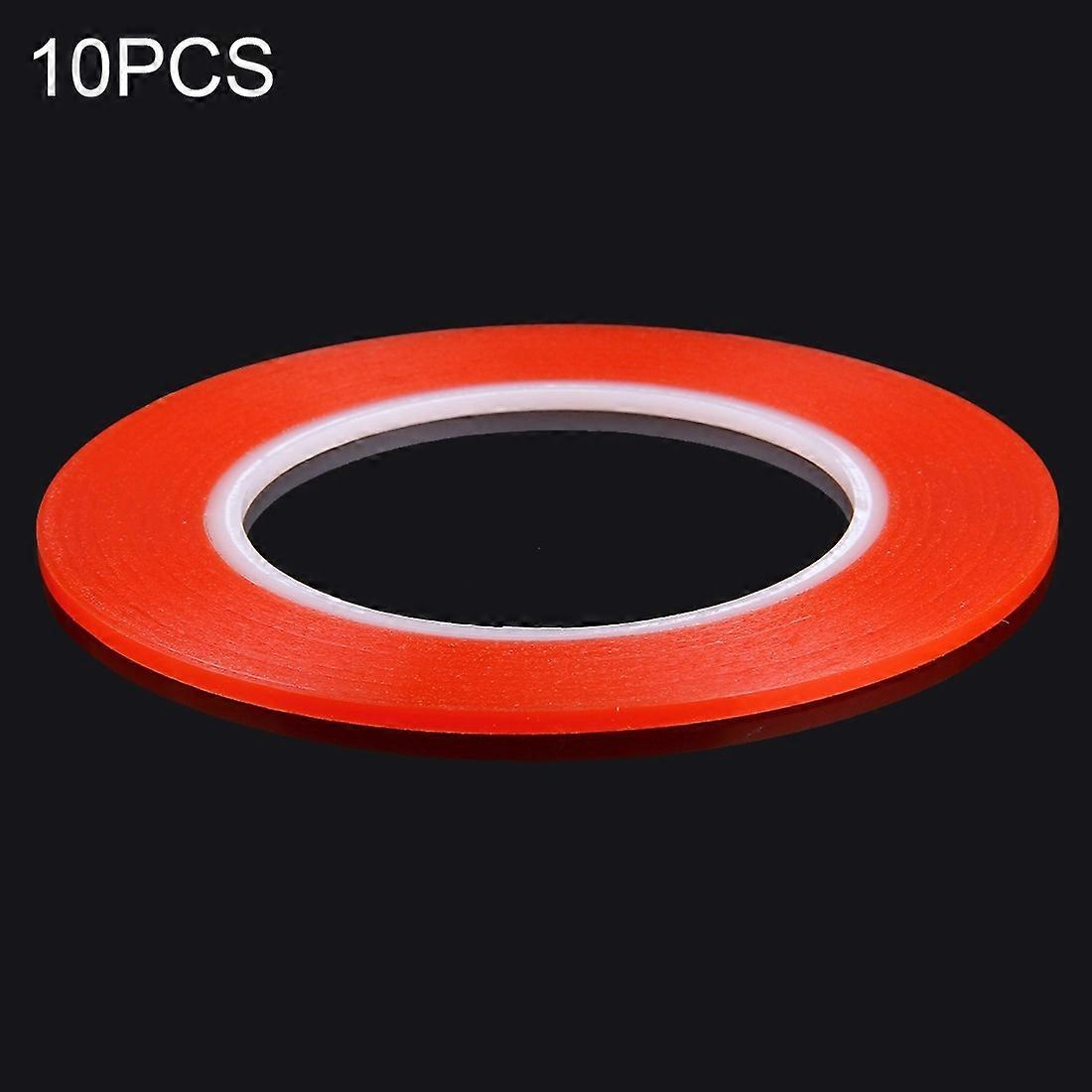 10 PCS 3mm Width Double Sided Adhesive Sticker Tape, Length: 25m