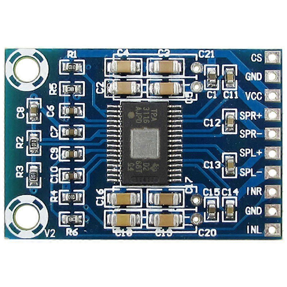 TPA3116D2 Mini-Digital-Power-Audio-Stereo-Verstärkerplatine, Zweikanal-50-W-Klasse-D-DC-12-24-V-Ampli-AMP-Verstärkermodul