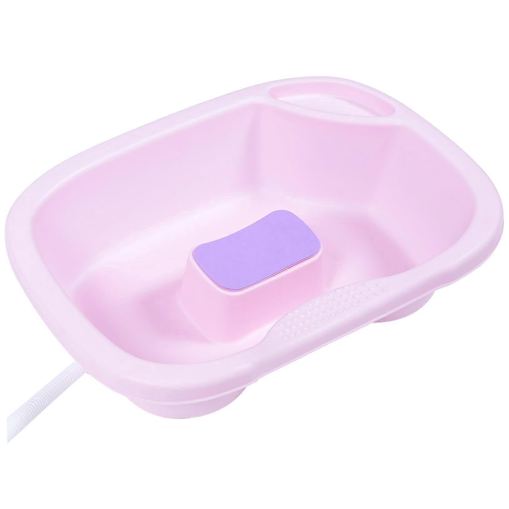 Flat Lay Shampoo Basin Drainer Portable Inflatable Hair Wash Bowl Quick Dry Towel for Bedridden Shower Aid
