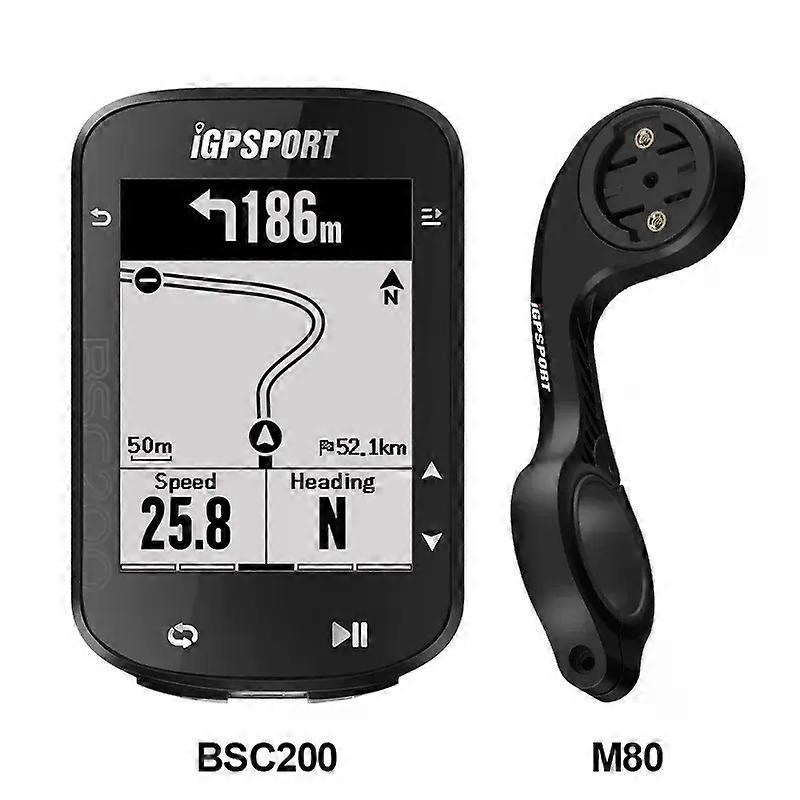 BSC200 GPS Bicycle Computer Cycling Odometer Wireless Speedometer Route Navigation ANT + Bluetooth5.0 Accessories