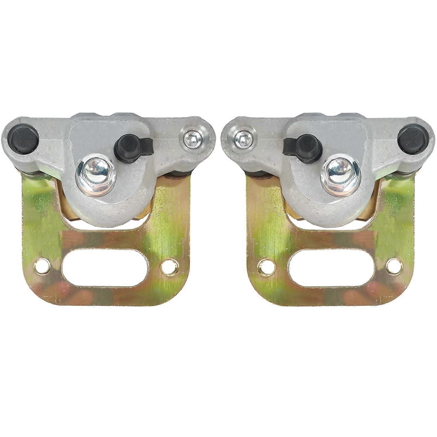Front Left Right Brake Calipers Set with Pads Compatible with Polaris ATV Sportsman 400 500