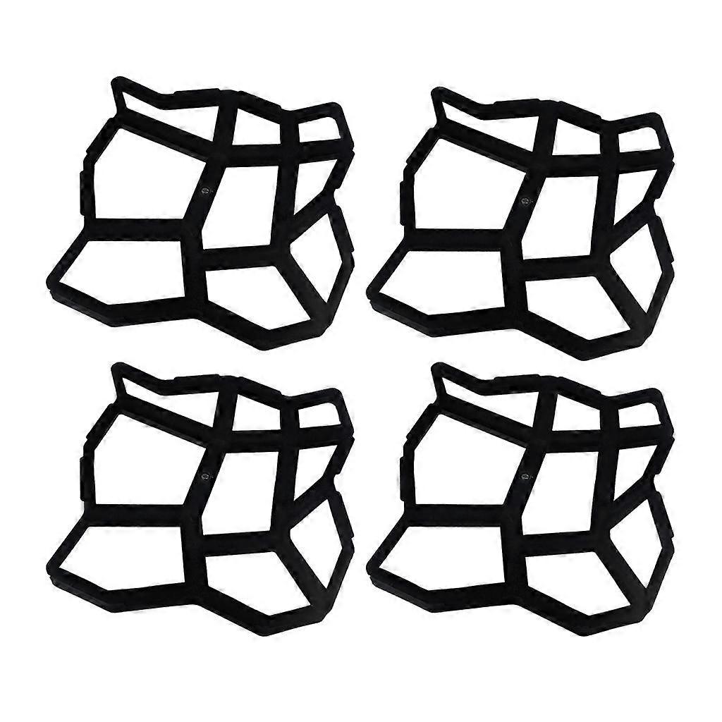 4x hagegulv belegningsform uteplass tråkkestein sti maker form gjenbrukbar