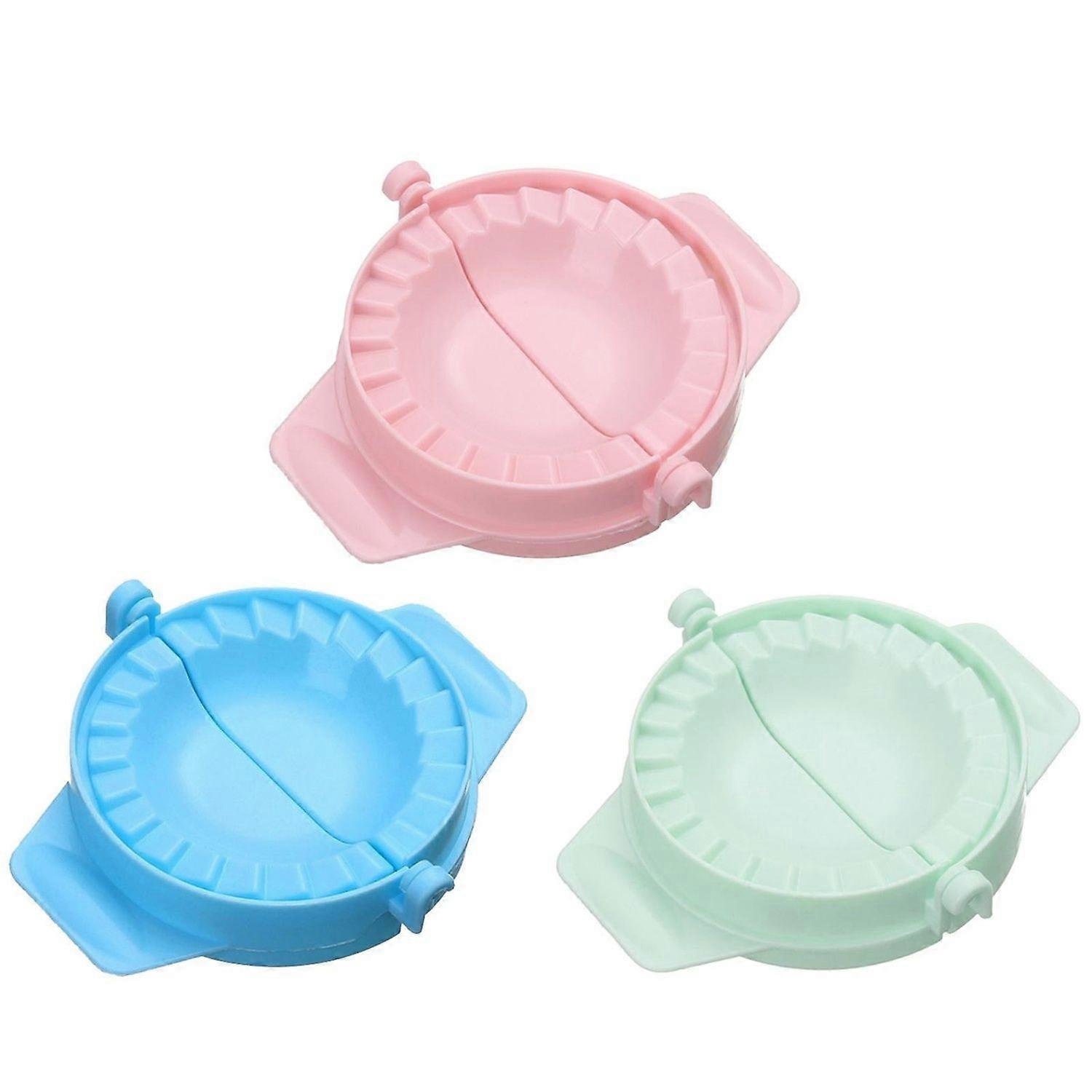 3 Pcs Kitchen Dumpling Wonton Making Plastic Creative Color