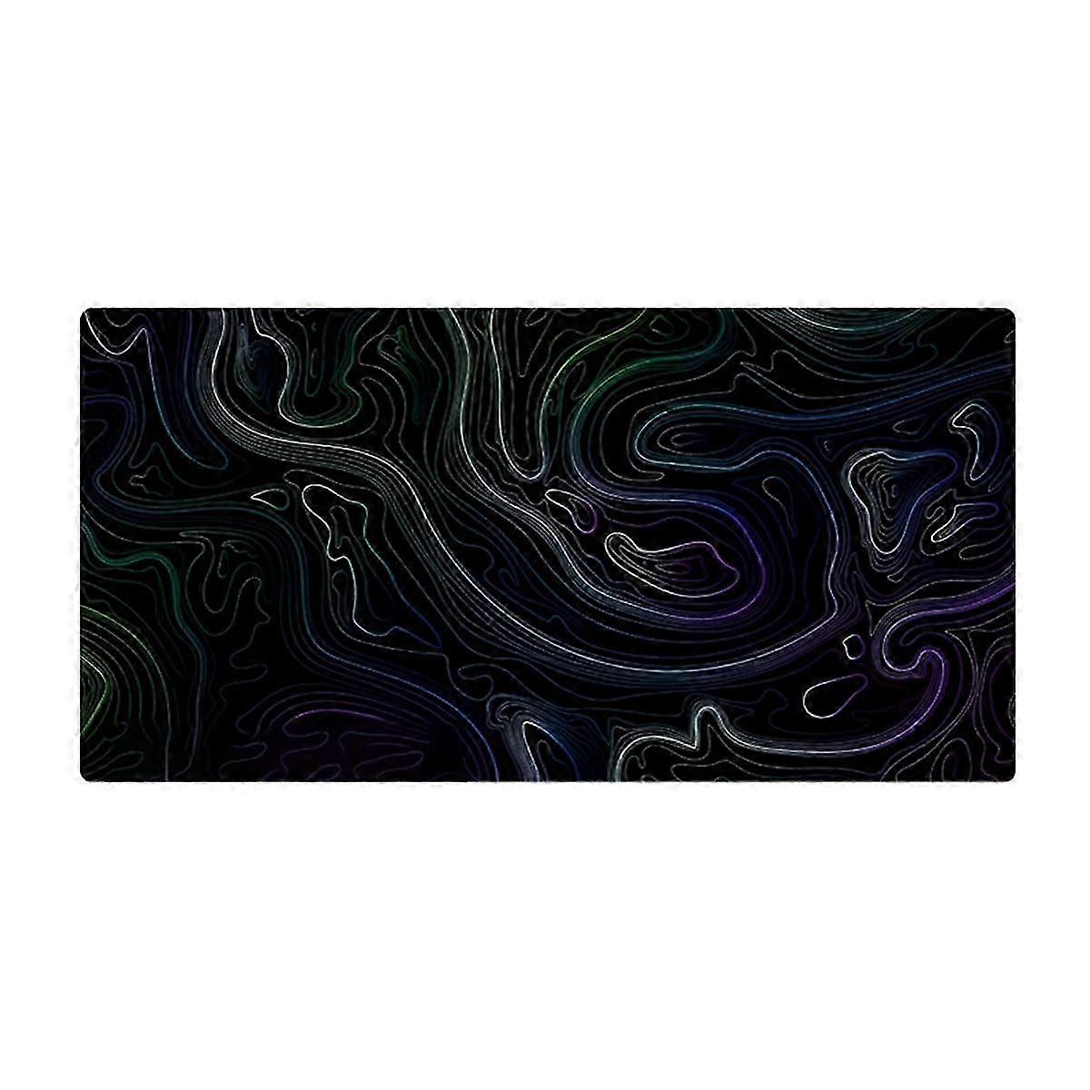 Topographic Big Gaming Mouse Pad for Desk, 31.5X11.8 Inch Keyboard Computer Mat with 3mm Non-Slip B