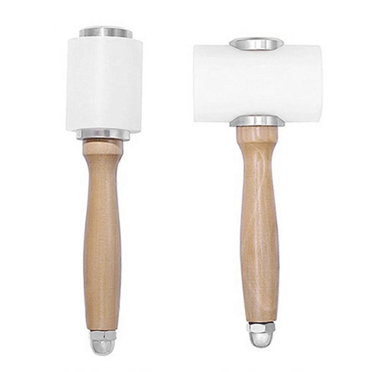 Leather Carving Hammer DIY Mallet Nylon Wooden Handle Hammer kit