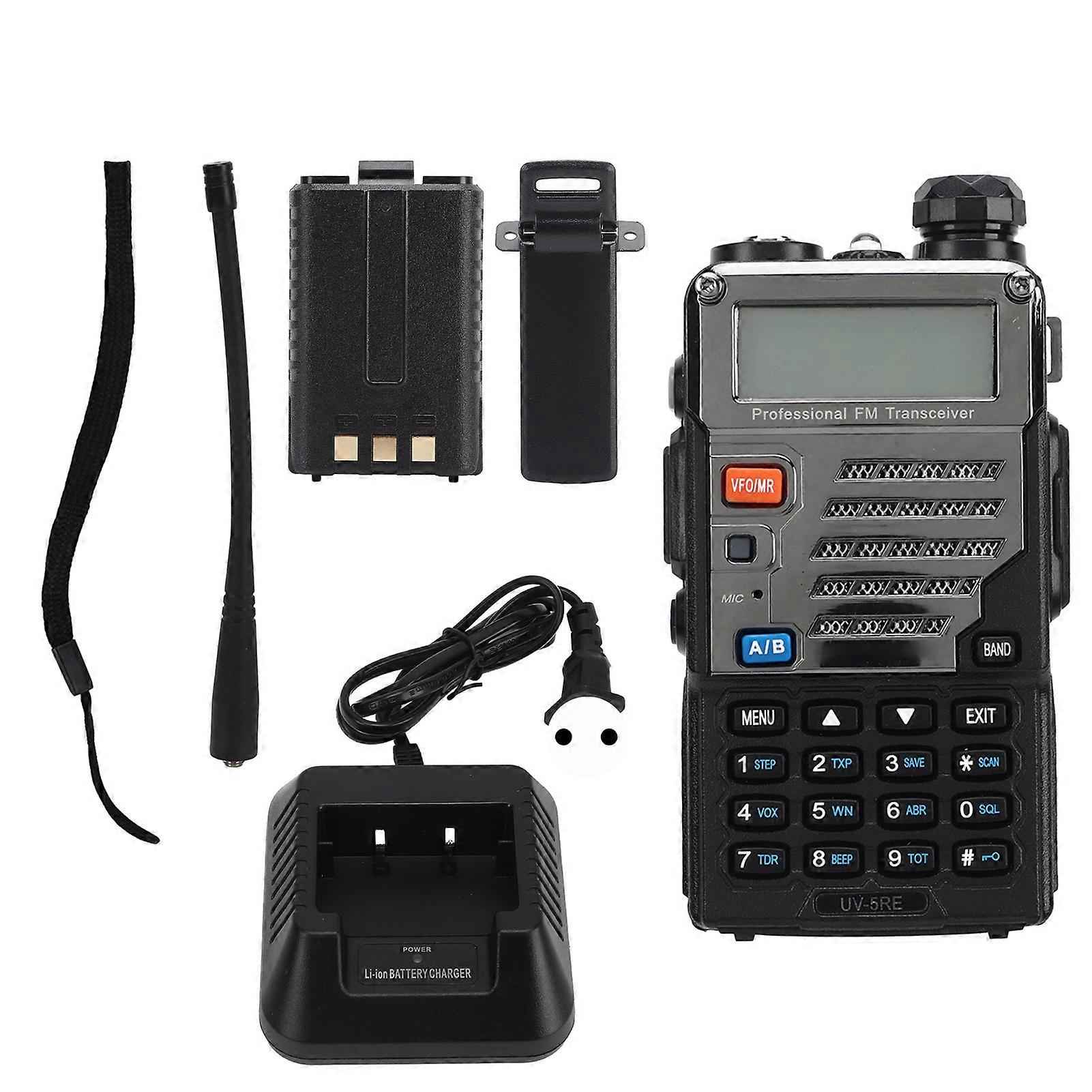 Rádio de 2 vias de banda dupla 5W UHF400-520MΗz VHF136-174MΗz Walkie Talkie sem fio de longo alcance