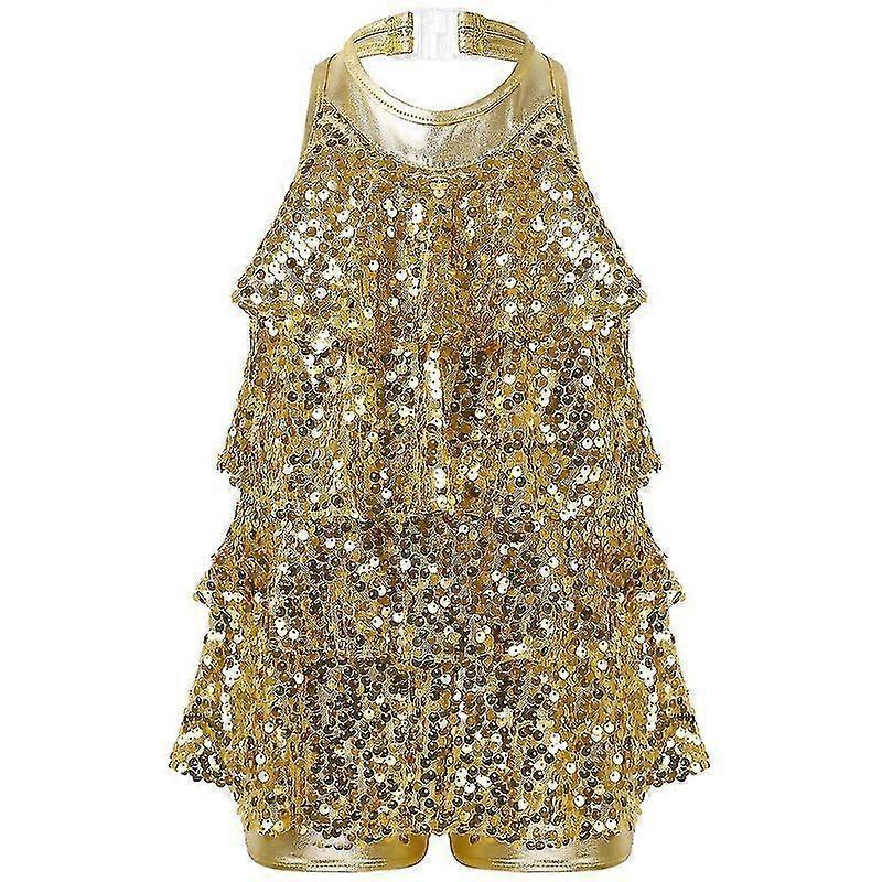 Lebanghui kimaltelevat paljetit lapsille urheiluvaatteet, baletti, sukkahousut, latinalaiset jazz-asut