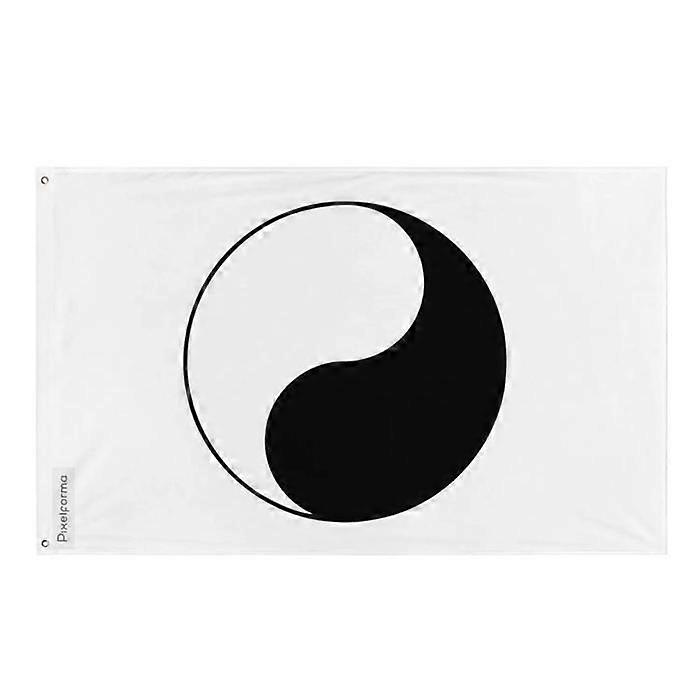 Flag - Multicolor - Yin and Yang - 120 x 180 cm - Polyester - Double-sided