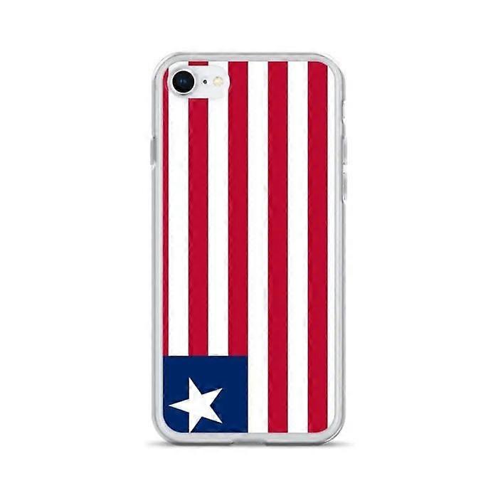 iPhone Case - PIXELFORMA - iPhone 8 - Liberia Flag - Soft Silicone - Lightweight Design