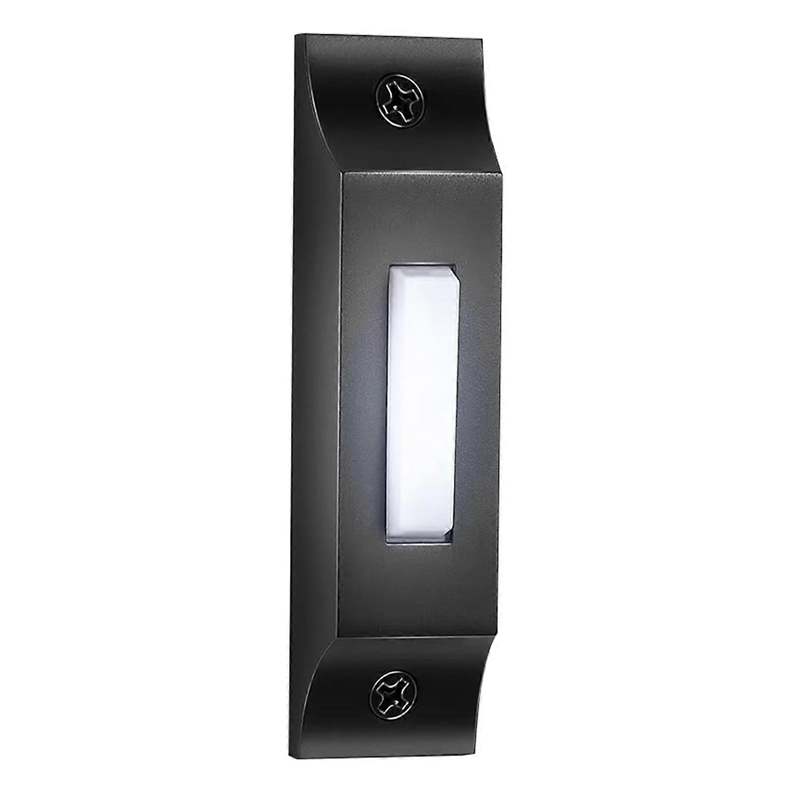 Modern Doorbell Push Button with LED Light Wire Metal Switches Metal Push Button with LED Lighting for Home Entrance