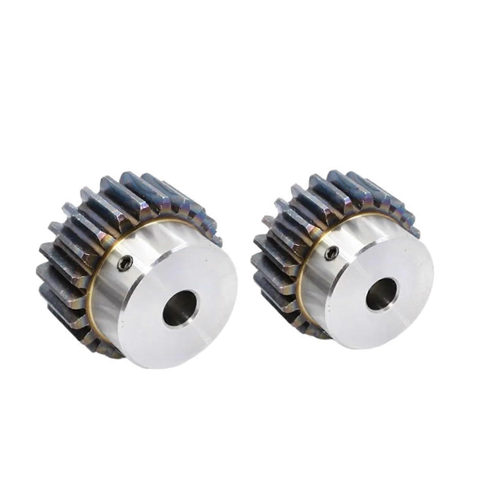 Motor Pinion Hardware Mechanical Transmission 2M 12T 24T Gear Spur 10mm Step Bore Module 2 Compatible with RC Models