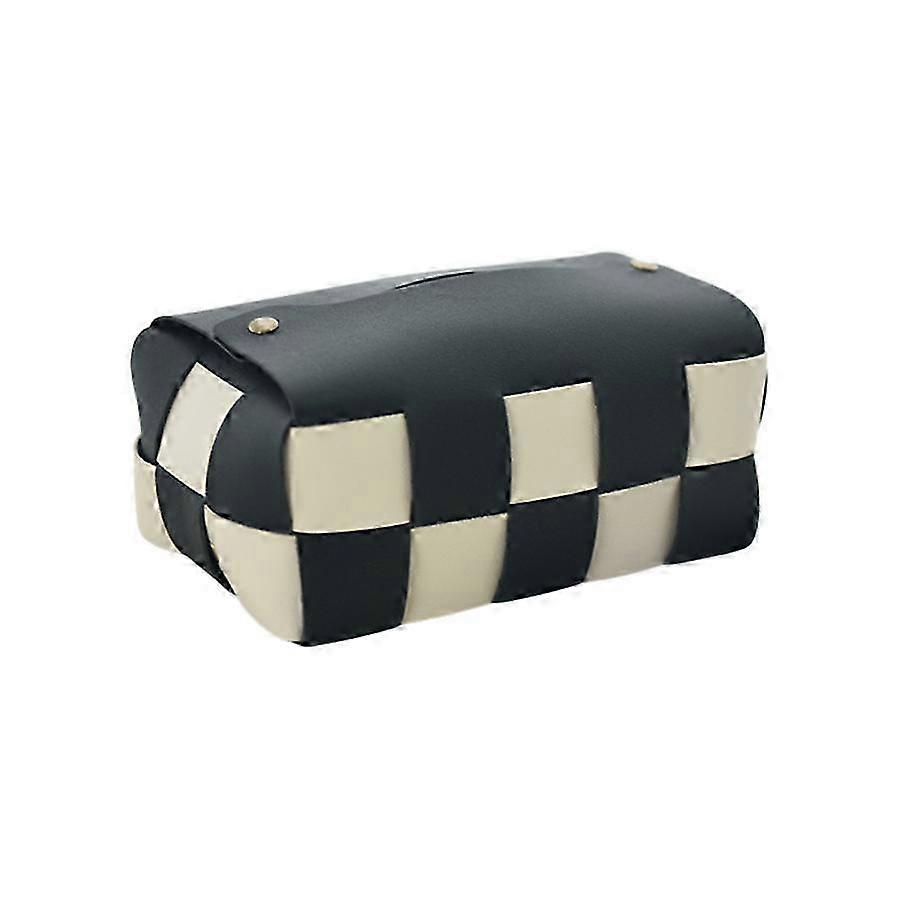 Portable Checkered Tissue Bag for Home or Car 2025