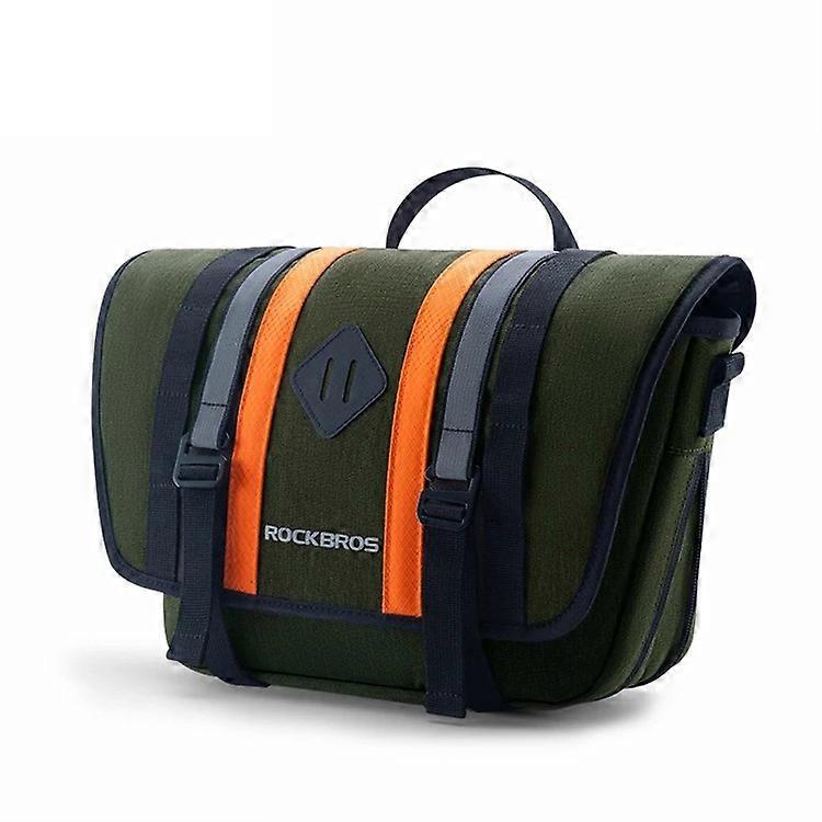 ROCKBROS W004 4L Expandable Capacity Reflective Bike Front Bag with Shoulder Strap