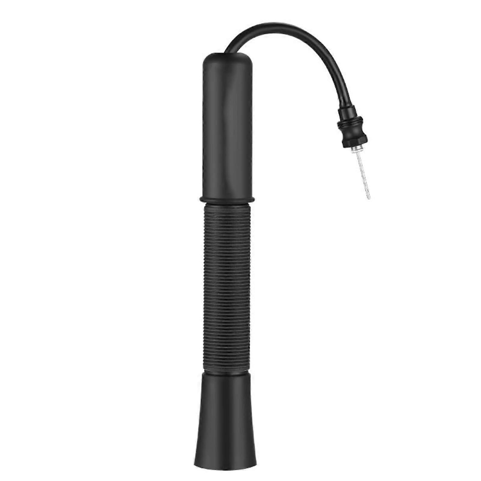 Telescope Rodball Pump Sports with Needle Staimer Quick Inflation Hand for Volleyball Basketball Football Football Rugby Flexible Tube Black