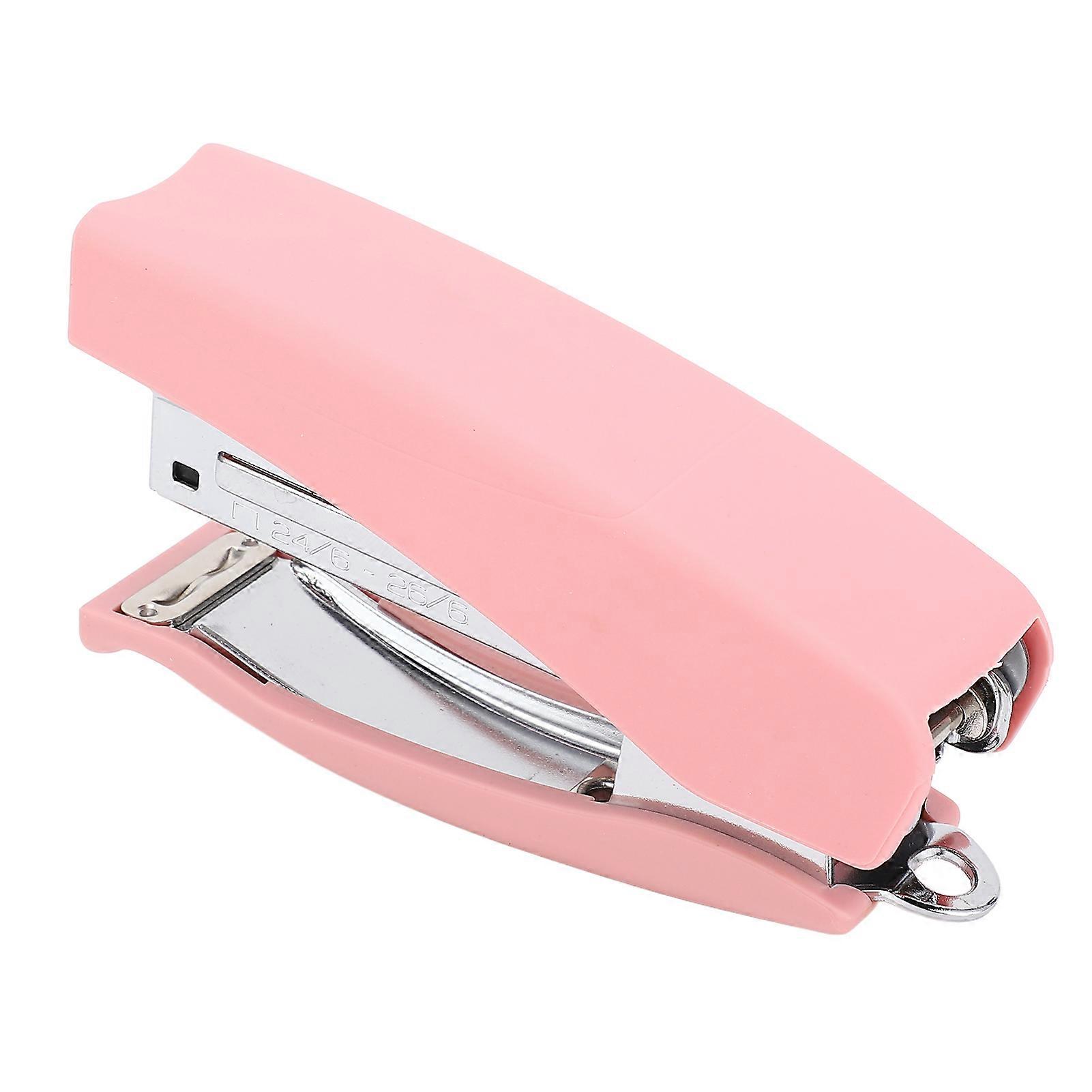 Desktop Stapler 20 Sheet Capacity 2 Binding Modes Portable Stapler for Office School Rose 
