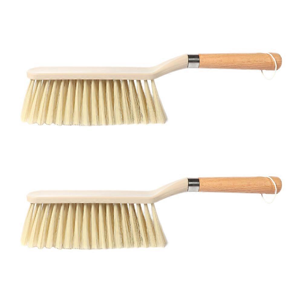 2pcs Multifunctional Soft Bristle Cleaning Brush with Long Handle for Carpet, Sofa & Bed – Flexible Dense Bristles for Efficient Dust and Debris